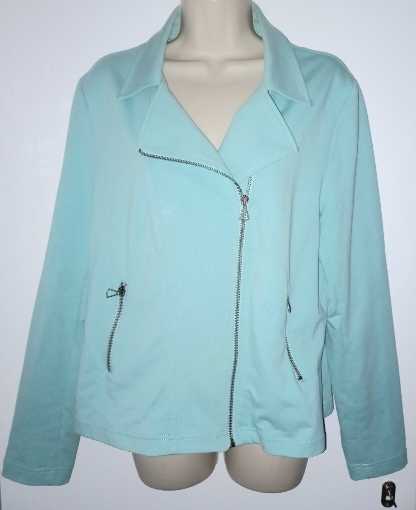 Elvira Casuals jas maat 44, Ophalen of Verzenden, Zo goed als nieuw, Blauw, Jas of Mantel