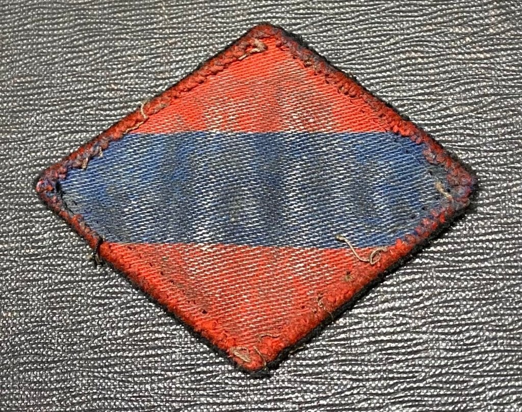 WW2 Printed 1st Canadian Army Formation Badge, Verzamelen, Verzenden, Landmacht, Engeland, Embleem of Badge