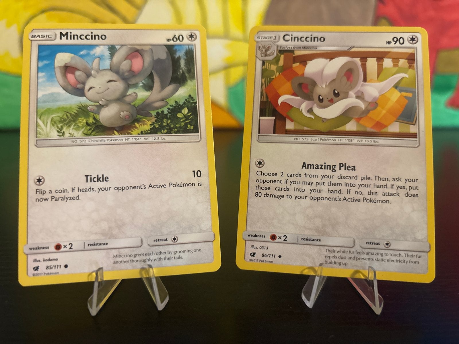 Crimson Invasion - Minccino & Cinccino Pokémon kaarten), Ophalen of Verzenden, Gebruikt, Meerdere kaarten