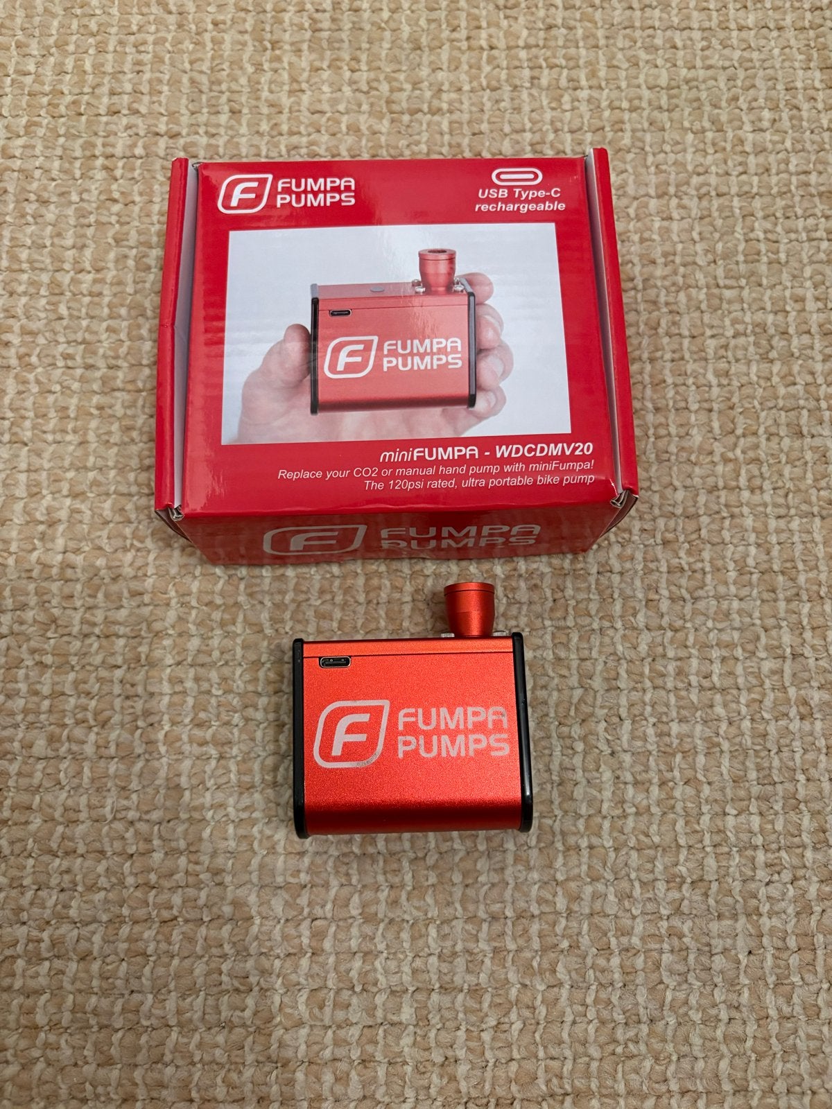 Mini Fumpa Pump - Draagbare Elektrische Fietspomp, Fietsen en Brommers, Ophalen of Verzenden, Elektrisch, Nieuw