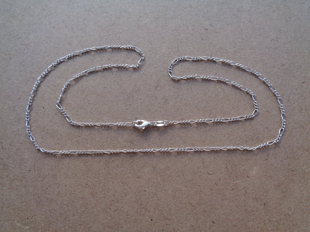 zilveren lange schakel ketting [410], Verzenden, Zo goed als nieuw, Zilver, Zilver