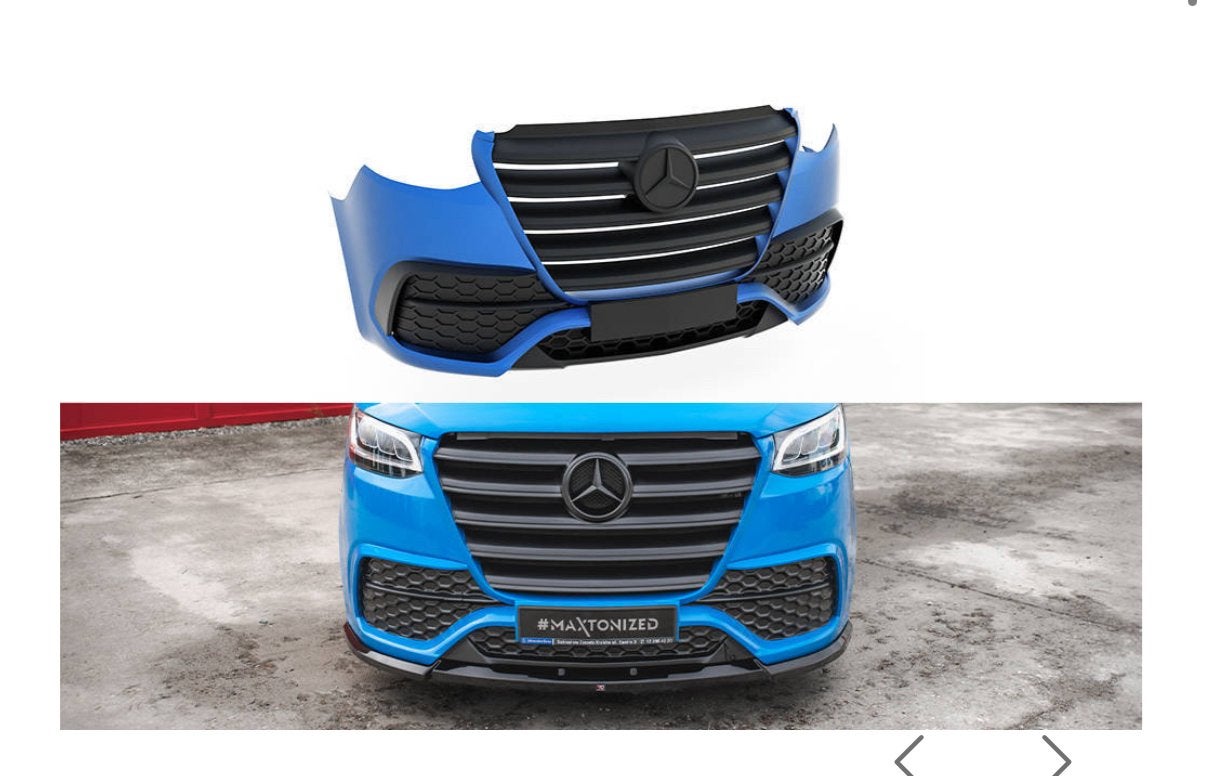 Maxton voorbumper Mercedes sprinter W907, Ophalen of Verzenden, Nieuw, Voor, Bumper