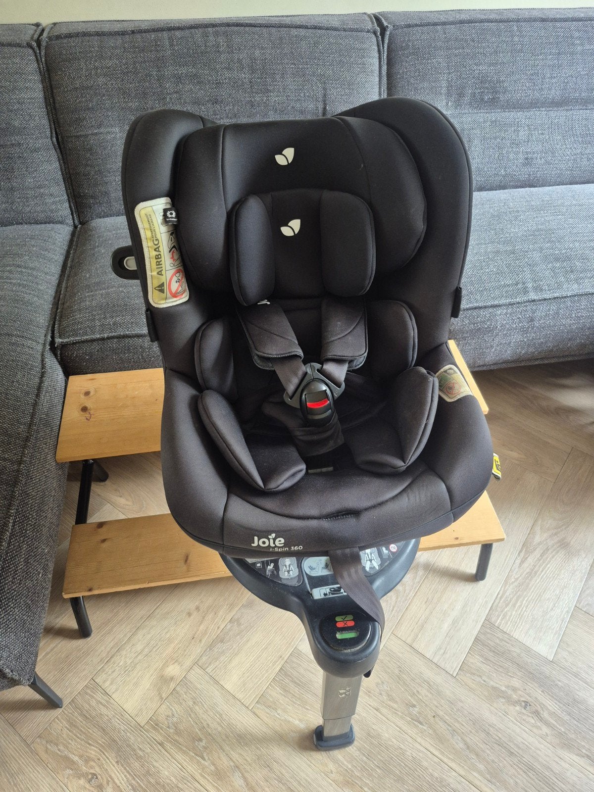 Joie i-Spin 360 autostoel - Zwart - Zo goed als nieuw, Verstelbare rugleuning, Zo goed als nieuw, Isofix, Ophalen