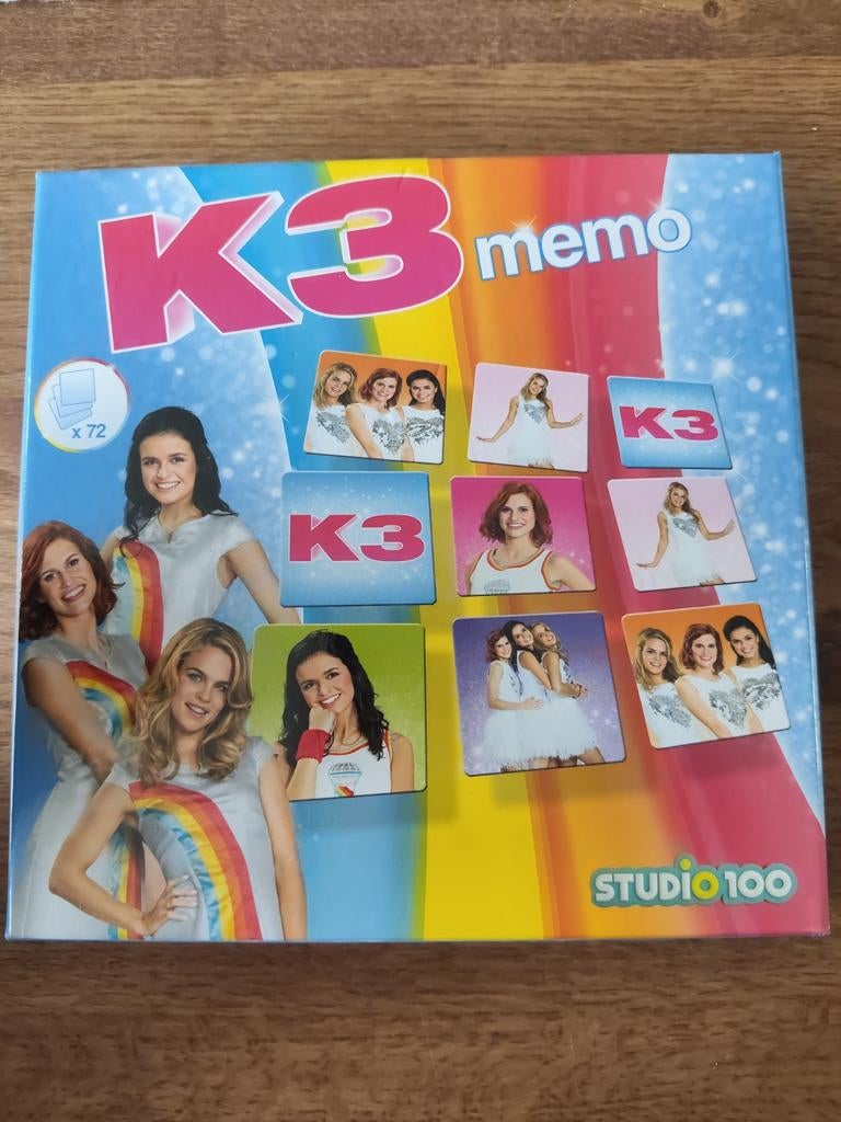 K3 memo spel, Een of twee spelers, Ophalen of Verzenden, Zo goed als nieuw, Studio 100