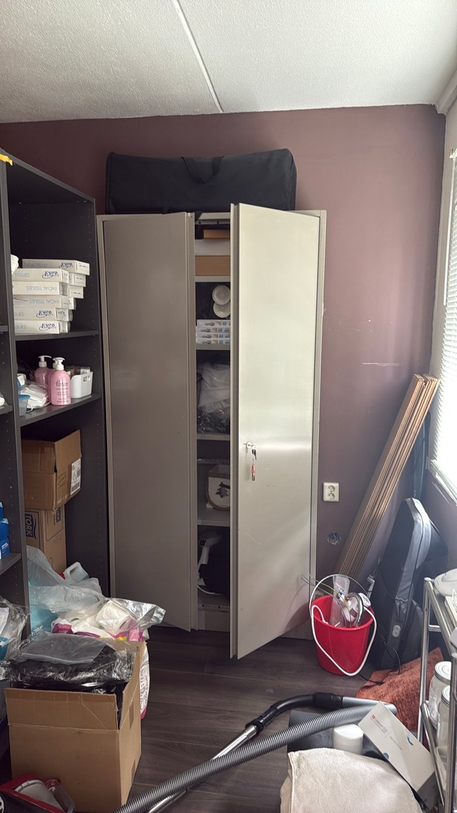 Metalen Archiefkast met Sleutel - Ideaal voor Kantoor/Opslag, Ophalen, Gebruikt, 50 tot 100 cm, Metaal