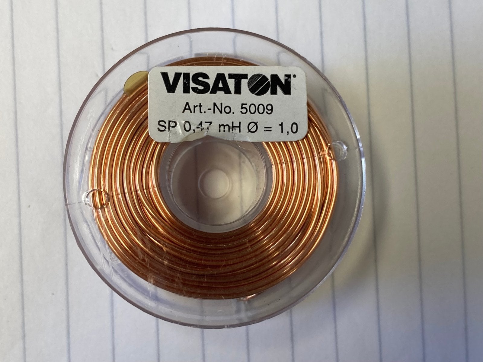 Visaton luchtspoel 0,47 mH, Ophalen of Verzenden, Nieuw