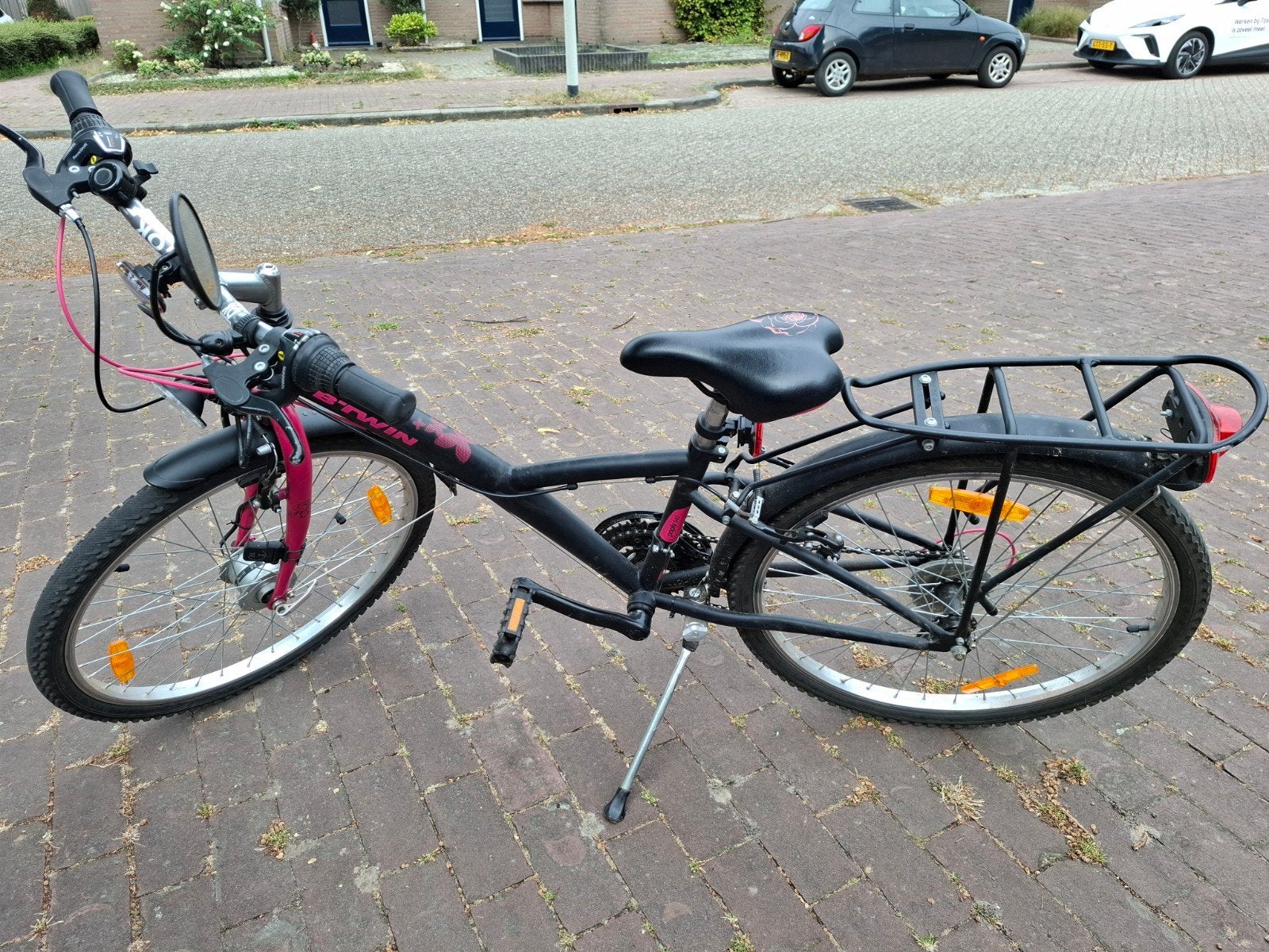 B'Twin Poply 540 kinderfiets 24 inch met 21 versnellingen, Velgrem, Ophalen of Verzenden, B'Twin, Handrem