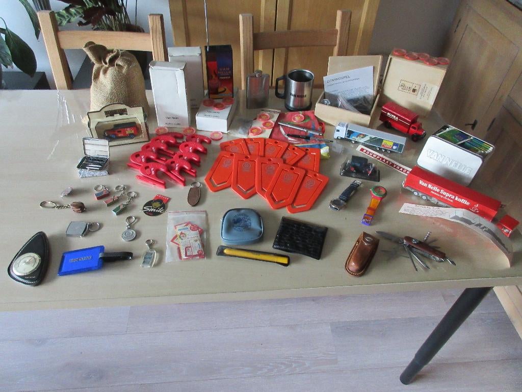 Meer dan 70 reclame,gadgets,bestel items van VAN NELLE., Ophalen of Verzenden, Zo goed als nieuw, Gebruiksvoorwerp