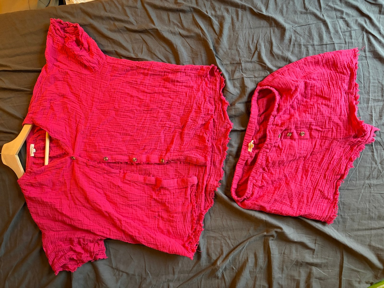 Love Stories pink organic cotton shirt & shorts set, Ophalen of Verzenden