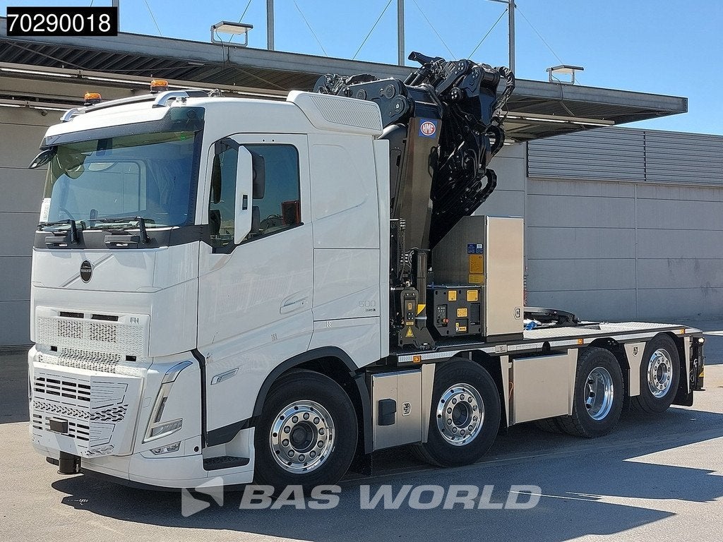 Volvo FH 500 8X2 NEW! HMF9520 K6 + JIB K6 Crane Kran Winch F, Automaat, Stof, Euro 6, Wit