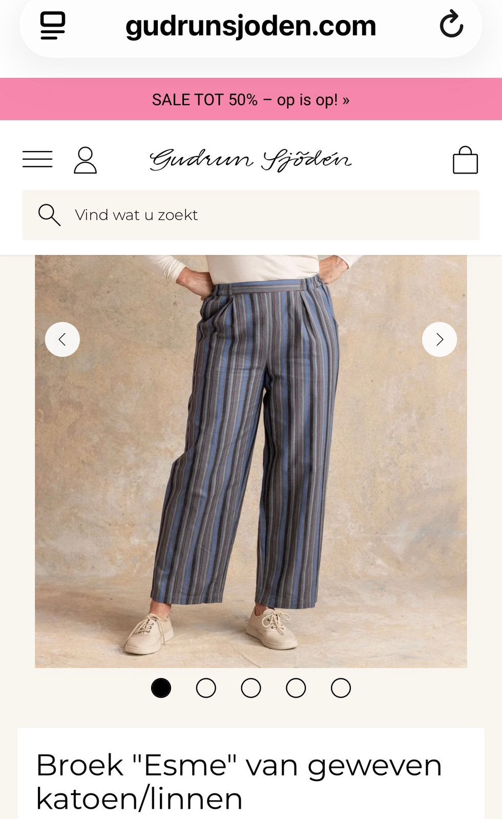 Gudrun sjoden Broek Esmee M nieuw, Kleding | Dames, Verzenden, Zo goed als nieuw, Lang
