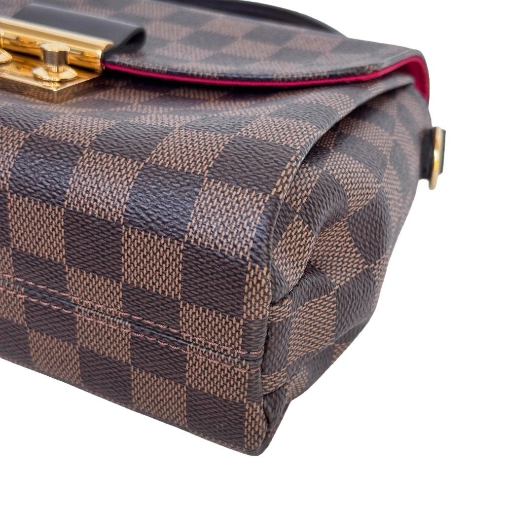 Louis Vuitton croisette damier ebene crossbody tas blokjes image 6