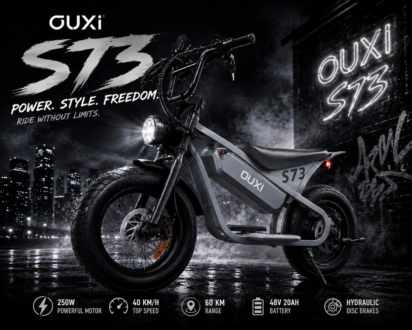 Ouxi S73 elektrische fiets - Zo goed als nieuw., Overige merken, Minder dan 30 km per accu, Ophalen of Verzenden, Zo goed als nieuw