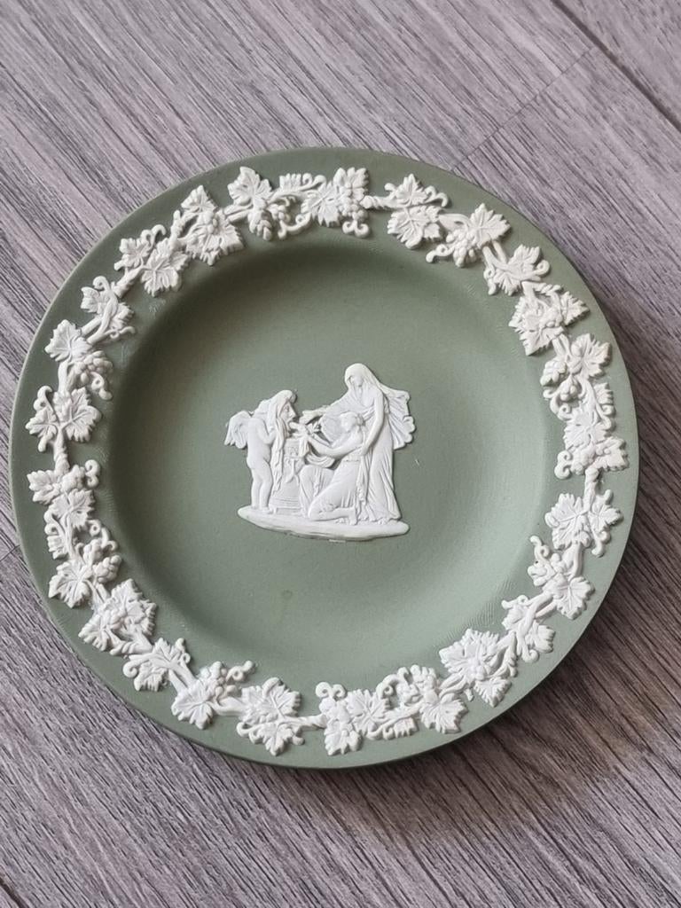 Vintage Wedgwood Jasperware groene schotel, Nieuw (GB16), Ophalen of Verzenden