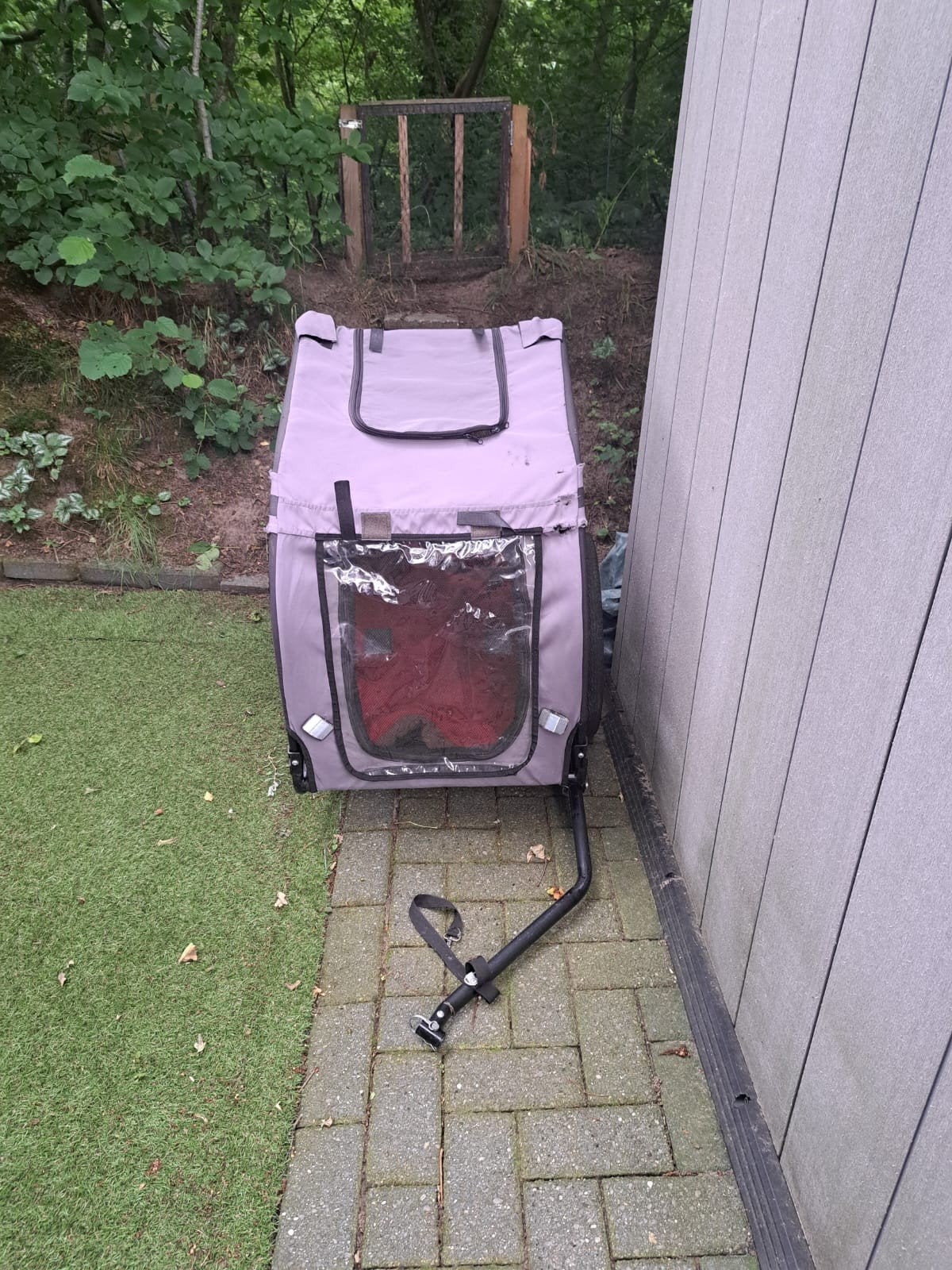 Honden fietskar, Ophalen, Hondenkar