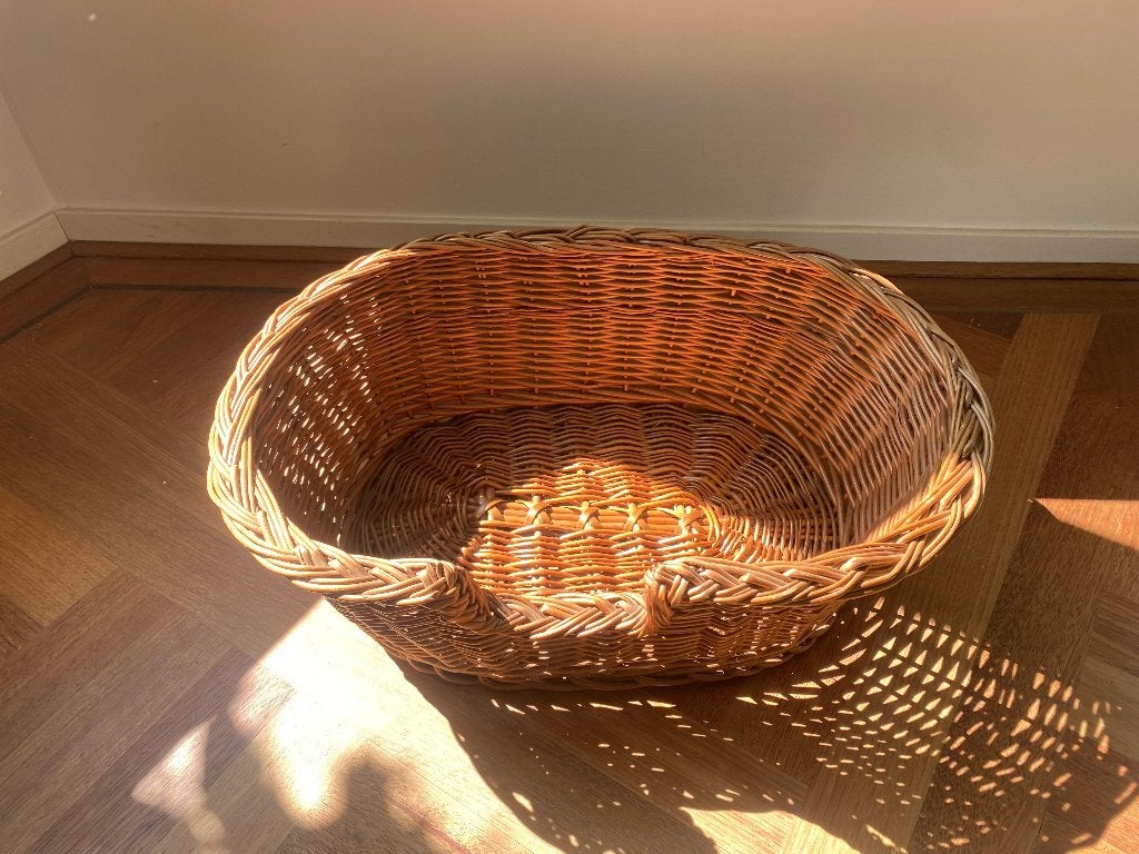 Rieten rotan hondenmand poezen mand, Dieren en Toebehoren, Ophalen of Verzenden, Zo goed als nieuw, Riet