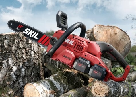 Skil accu kettingszaag 0541 CA brushless 2x20 V accu, € 139, Ophalen of Verzenden, Nieuw, Overige soorten, Skil