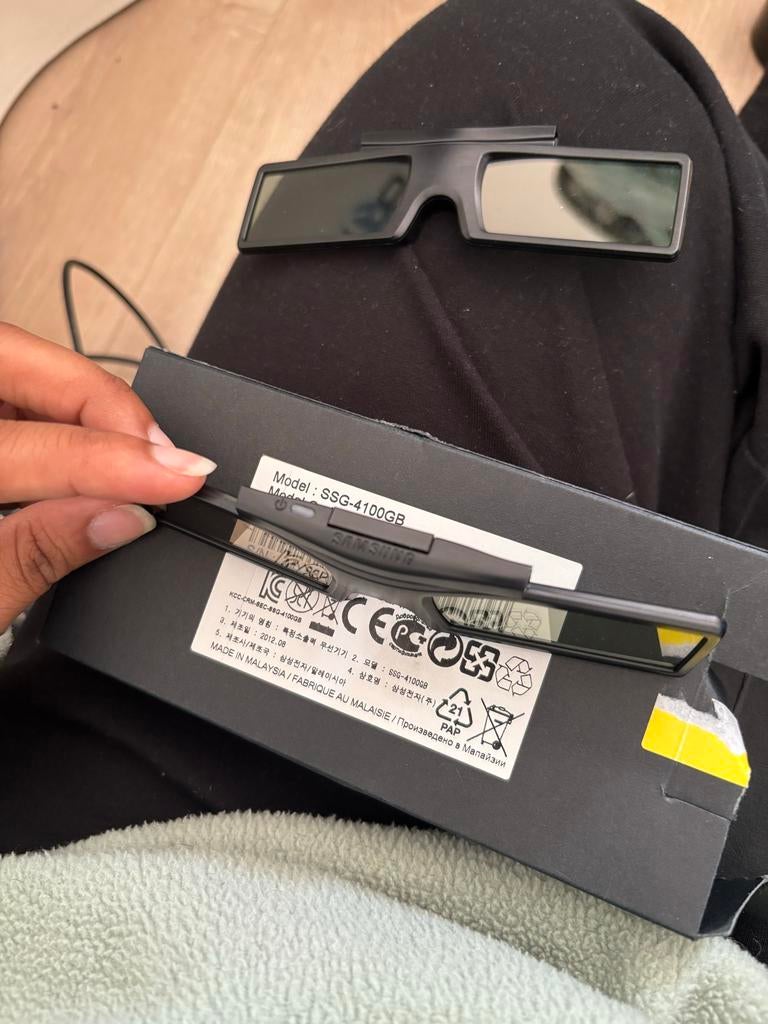 Samsung 3D brillen SSG-4100GB (2 stuks), Ophalen of Verzenden, Gebruikt