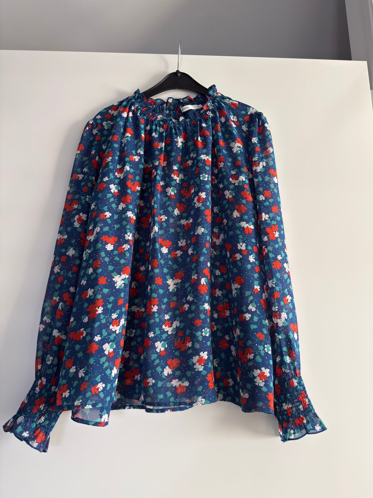 ZGAN! Mooie Steps blouse maat 42!, Verzenden, Zo goed als nieuw, Maat 42/44 (L), Blauw
