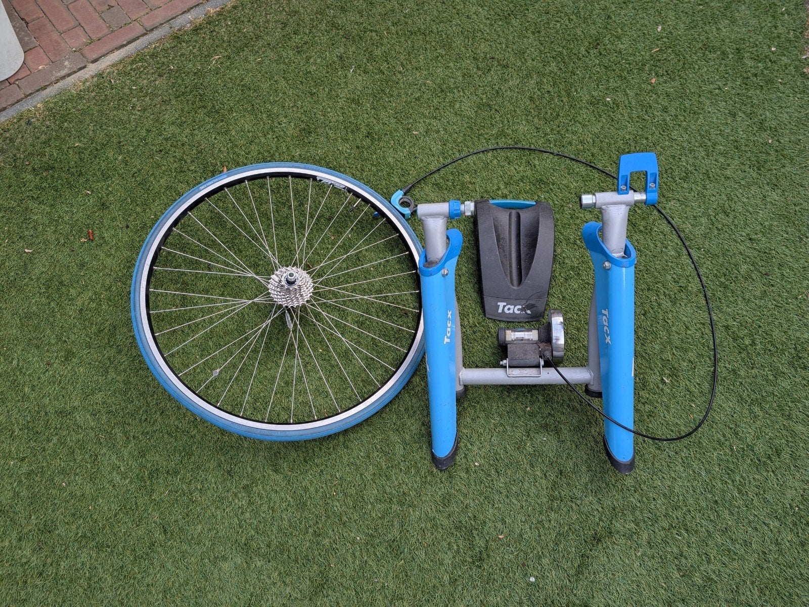Tacx Satori indoor fietstrainer met accessoires, Sport en Fitness, Wielrennen, Ophalen, Zo goed als nieuw, Overige typen