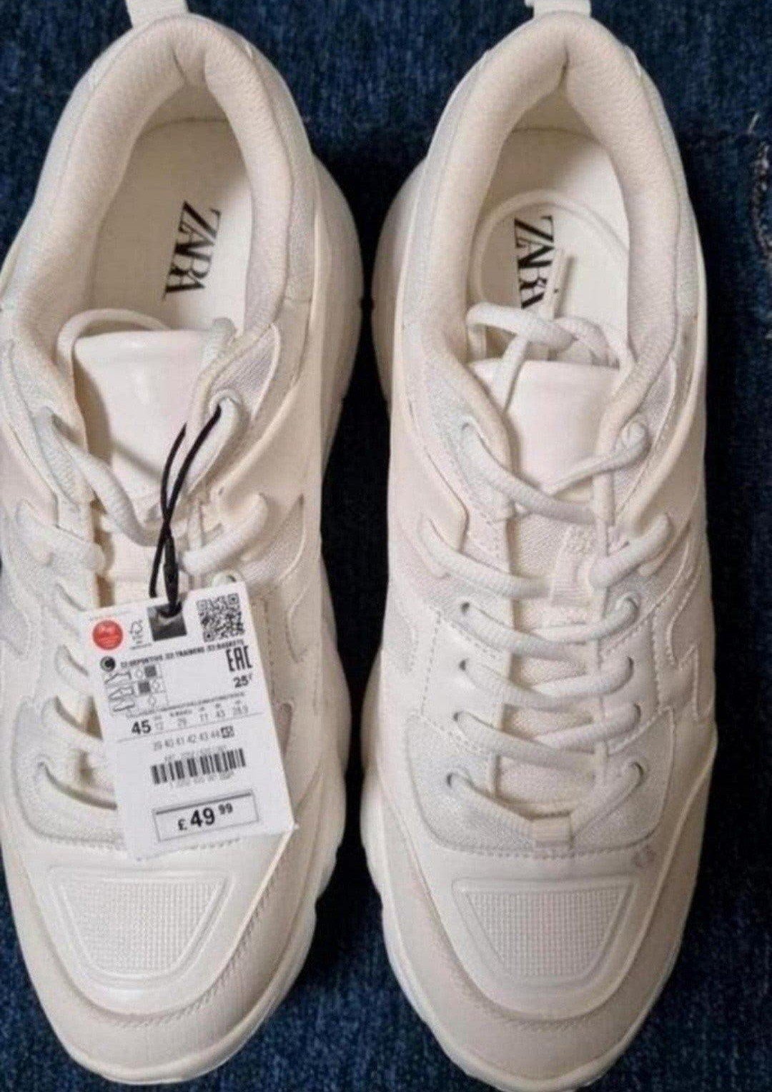 Nieuwe Zara Heren Sneakers - Maat 45, Ophalen, Zara, Wit, Nieuw
