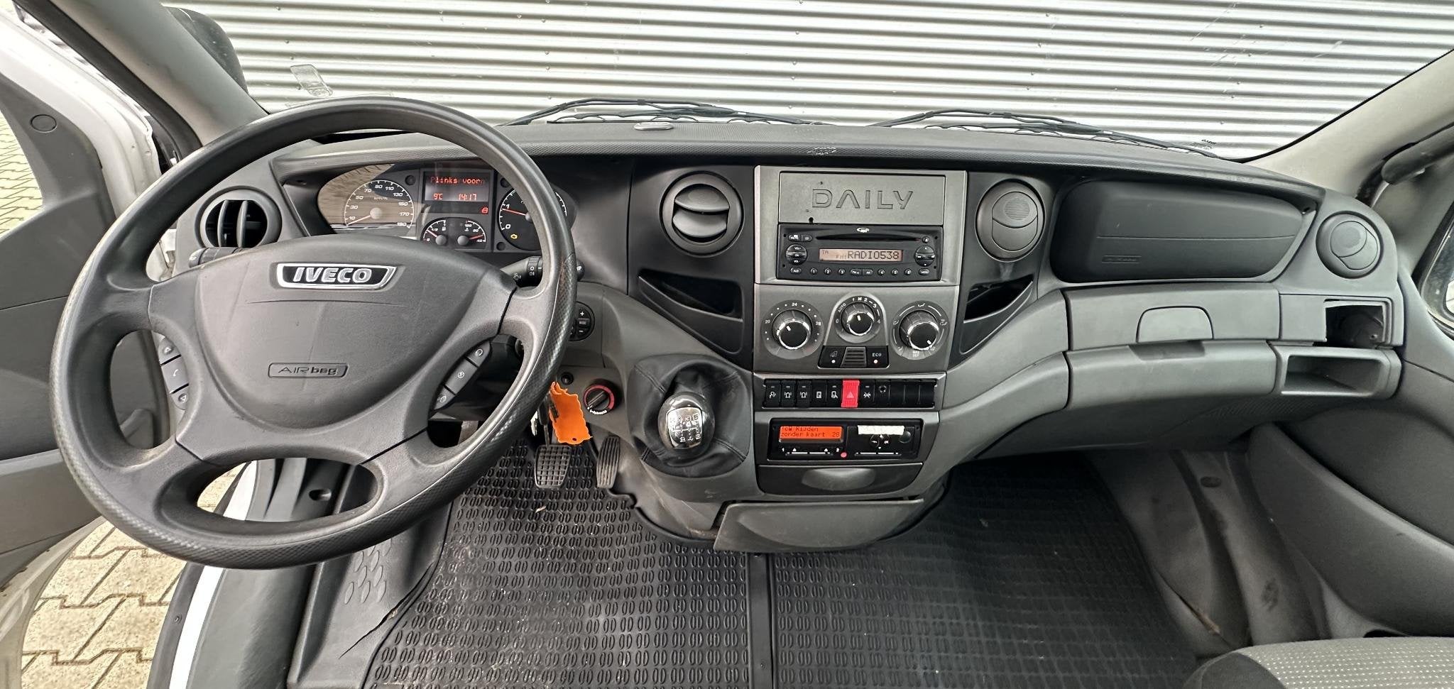 Iveco Daily 50C14G 375 CNG Openlaadbak Pritsche clima, Auto's, Euro 5, 4 cilinders, Wit, Origineel Nederlands