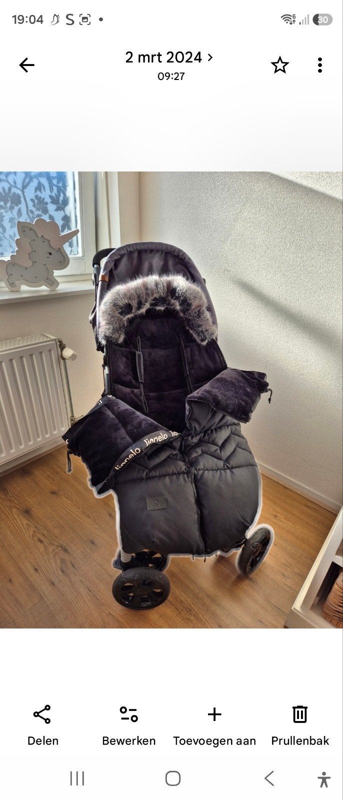 Lionelo zwarte kinderwagenvoetenzak, Ophalen of Verzenden, Zo goed als nieuw, Overige merken
