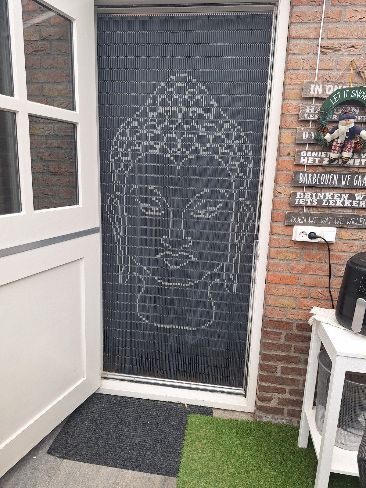Vliegen gordijn, Ophalen