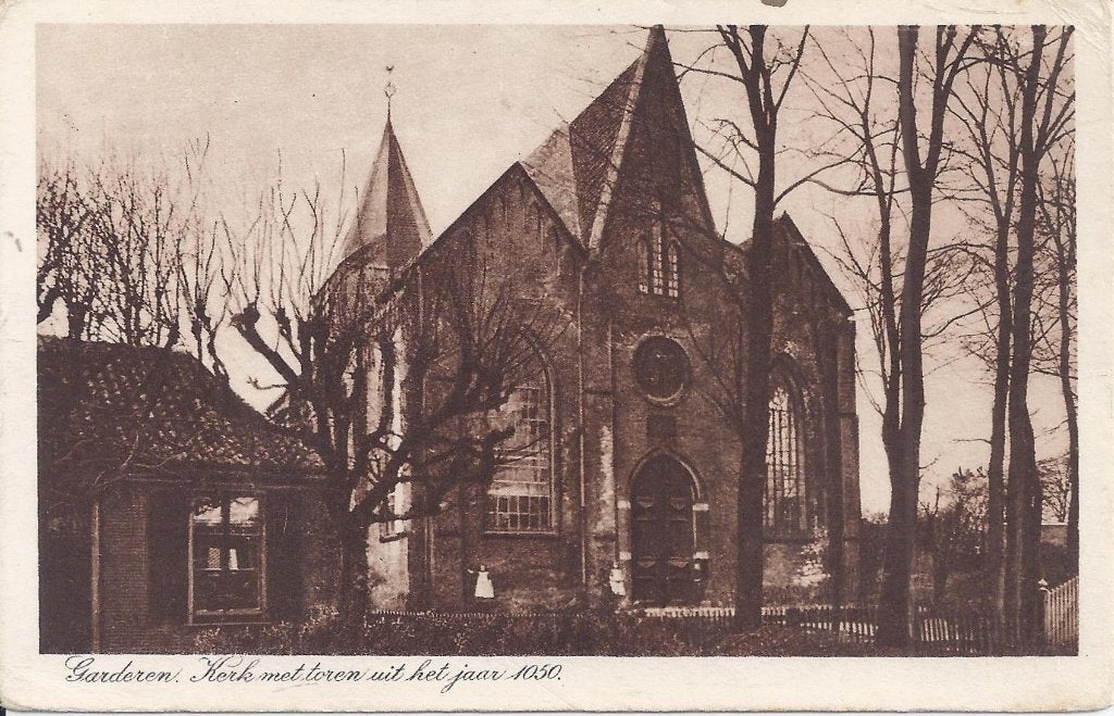 Garderen Kerk Met Toren - ongelopen ansichtkaart ( A2302 ), Ophalen of Verzenden, 1940 tot 1960, Ongelopen