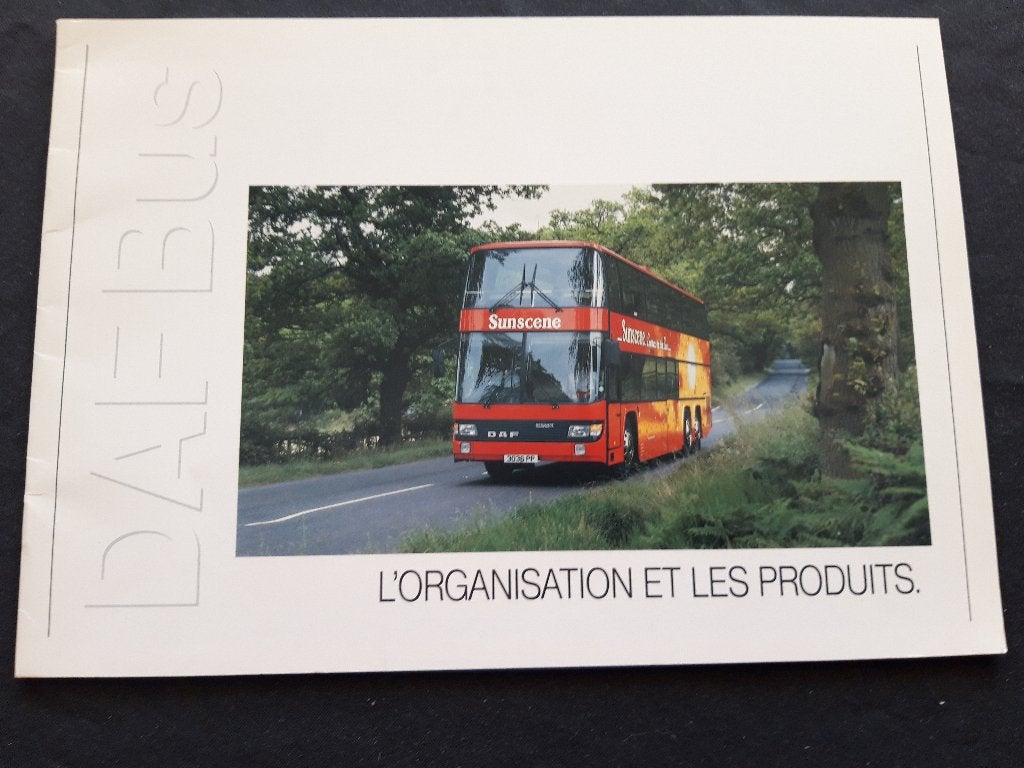corporate brochure DAF Bus 1987 - Franstalig, Ophalen of Verzenden, Zo goed als nieuw, Overige merken, DAF Bus