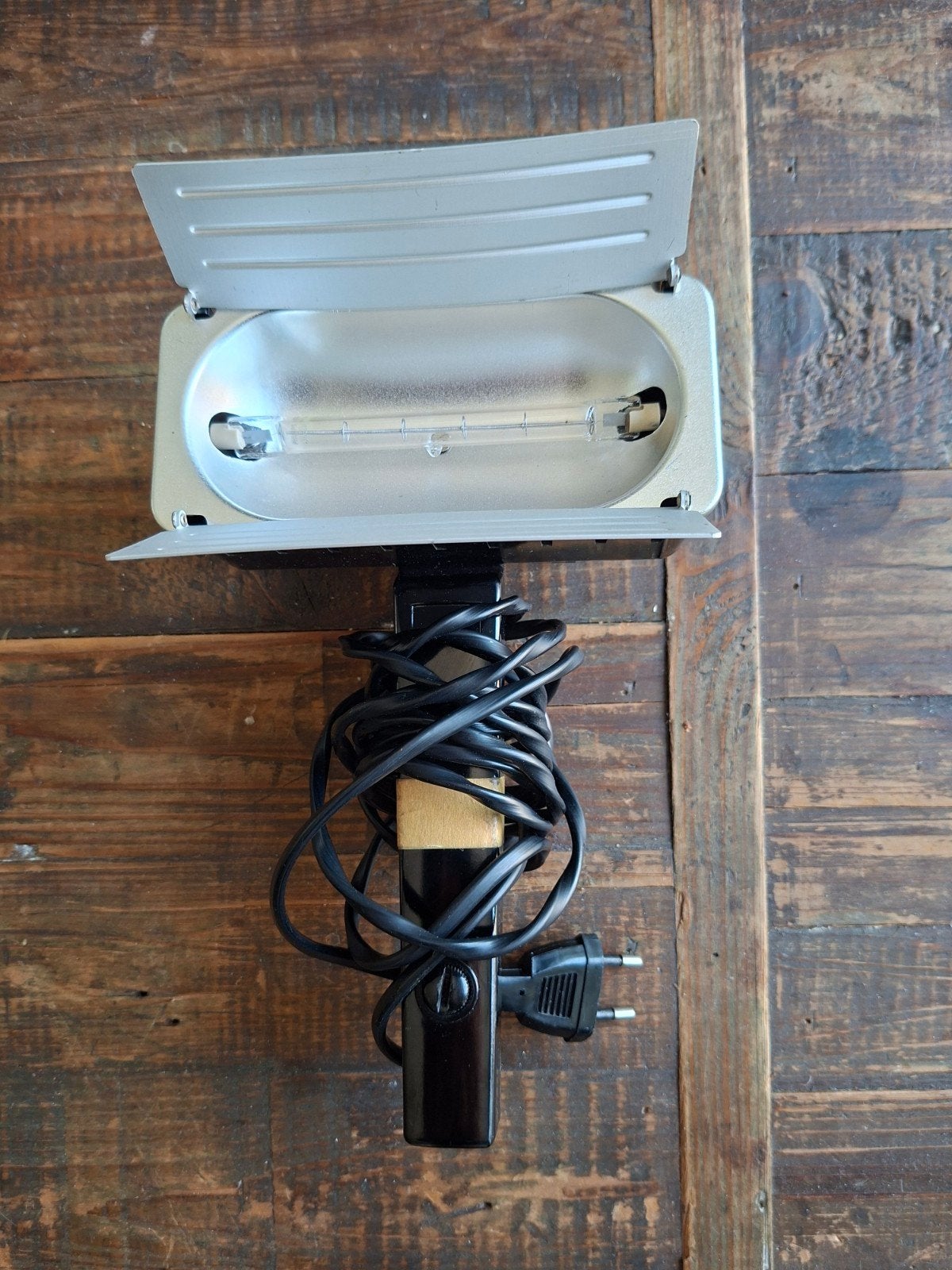 Vintage Halogeen Bouwlamp / Werkspot, Metaal, Overige merken, Gebruikt, Overige fittingen