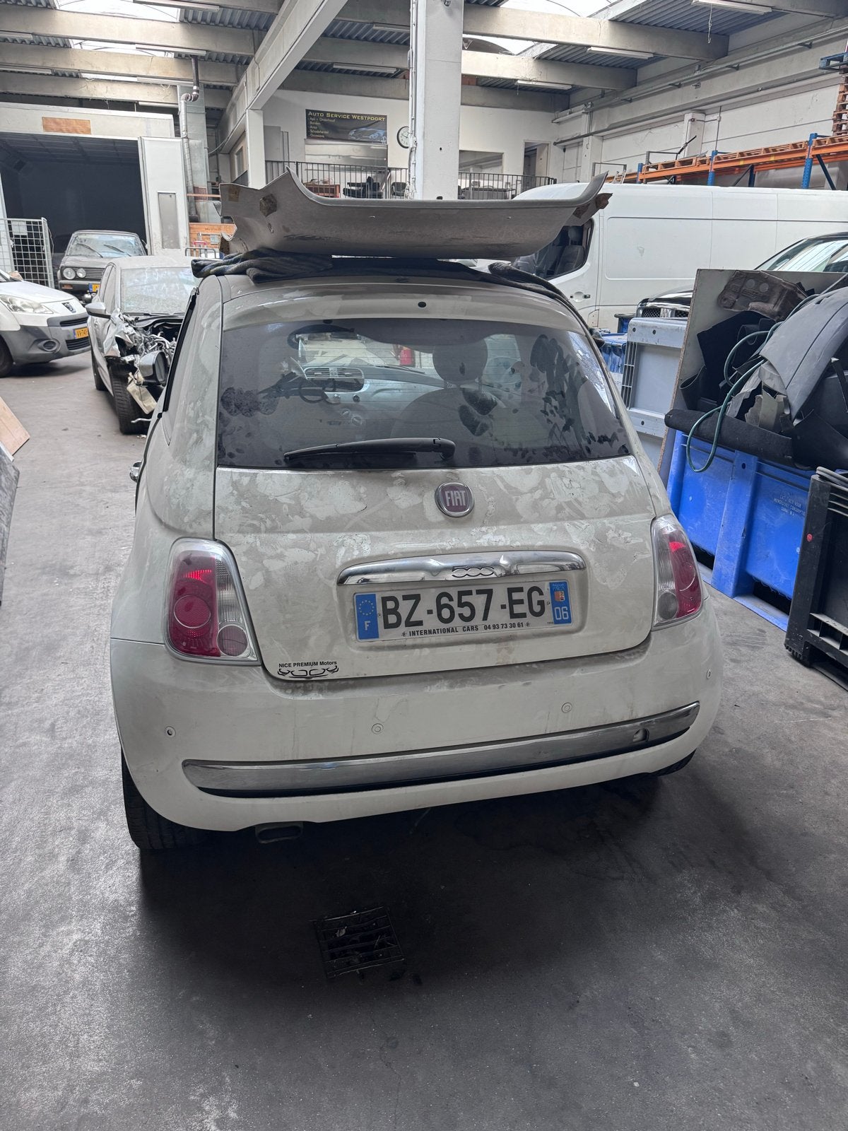Fiat 500 schade, Bedrijf, Te koop
