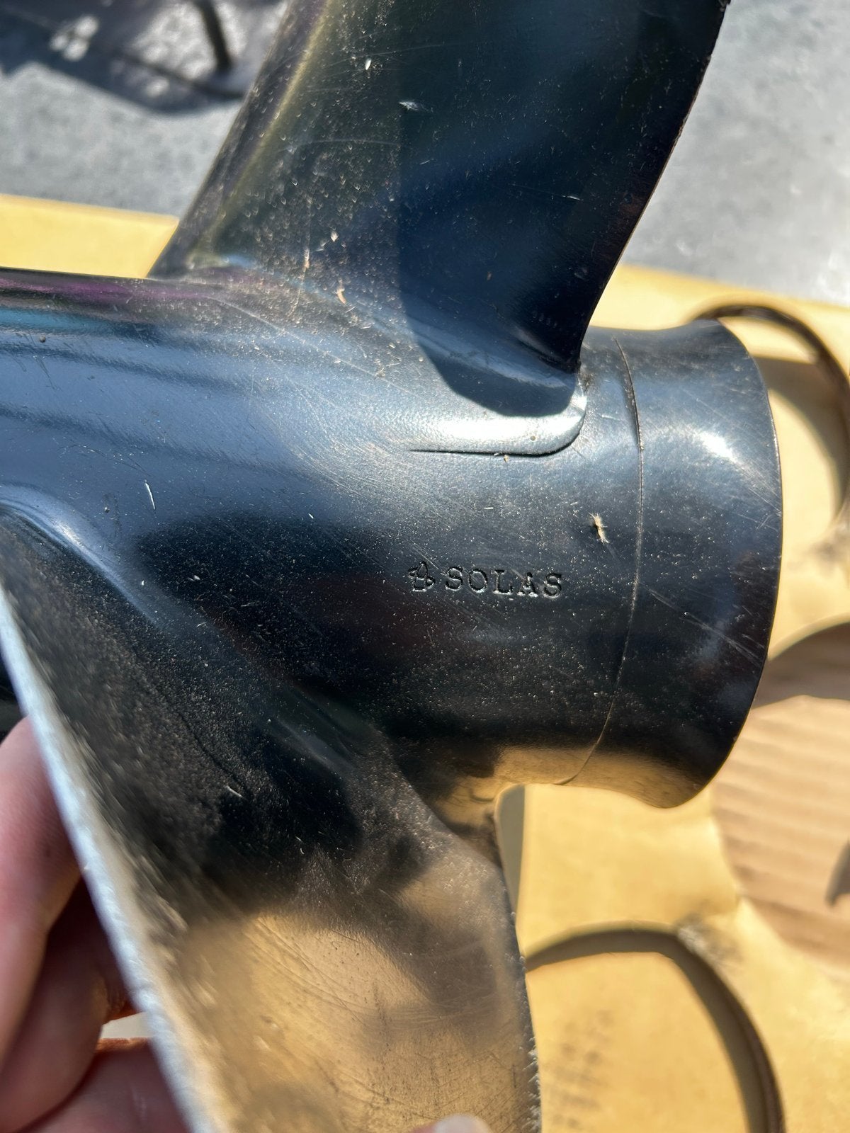 gebruikte Solas buitenboordmotor propeller, Ophalen, Zo goed als nieuw, Motor en Techniek