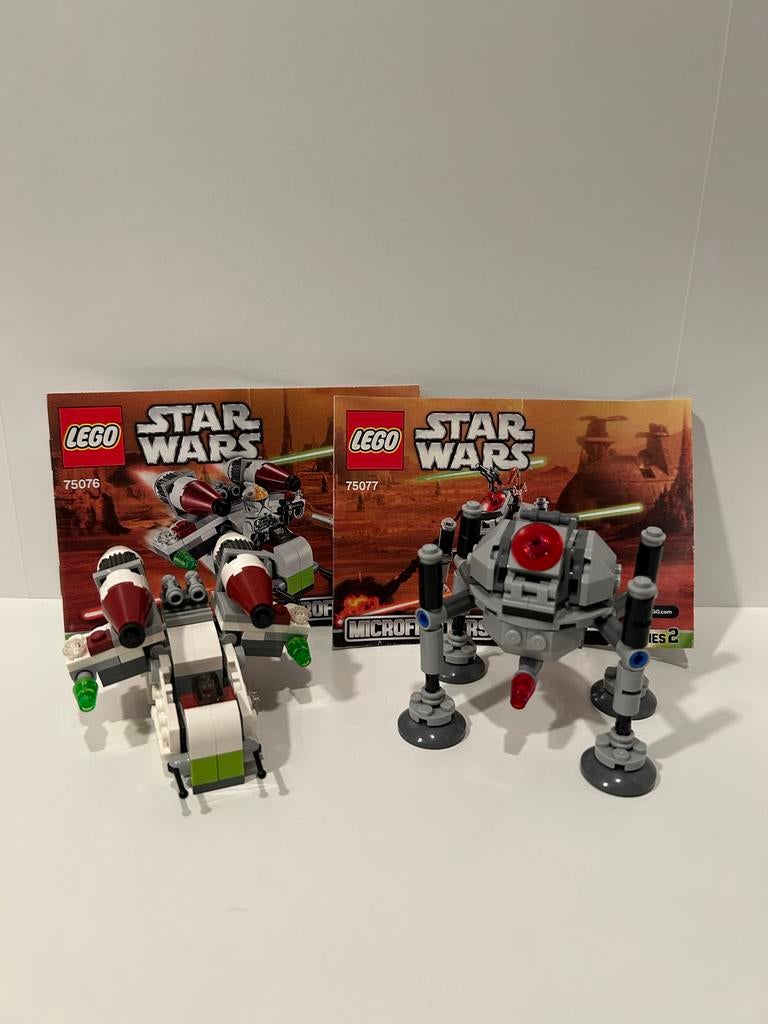 LEGO Star Wars Microfighters: V-Wing (75076) & Spider Droid, Star Wars, Lego, Ophalen of Verzenden, Zo goed als nieuw