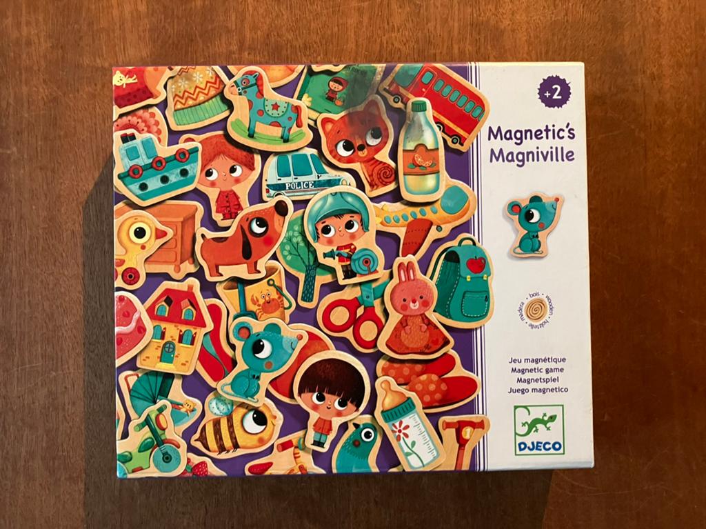 Djeco Magnetics magneetspel houten magneten, Kinderen en Baby's, Ophalen of Verzenden, Gebruikt