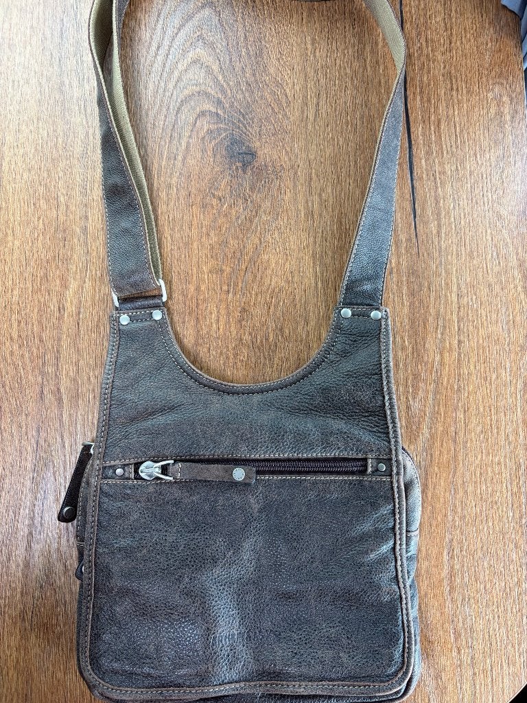 Arthur & Aston johany body Bag in bruin leer, Ophalen of Verzenden, Nieuw, Bruin, Schoudertasje
