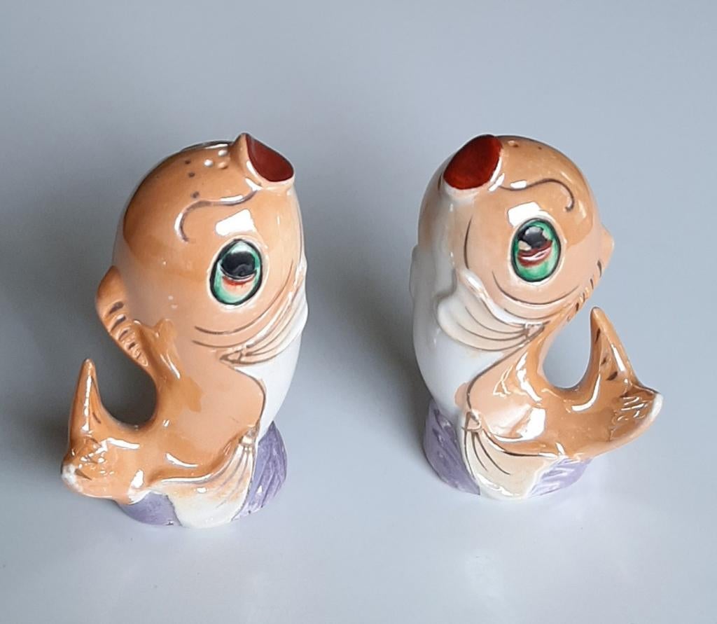 Porseleinen peper- en zoutvaatjes, Ophalen of Verzenden, Zo goed als nieuw, Dier