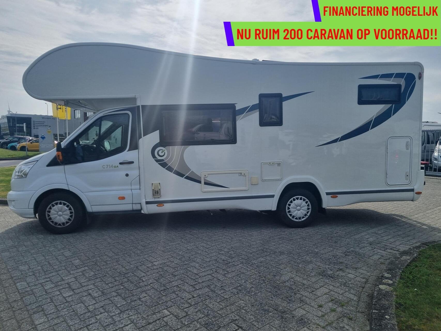Chausson C714GA FLASH / 6 PERSOONS RDW + AIRCO +LUCHTVERING, Diesel, Elektrische ramen, Koelkast, Half-integraal