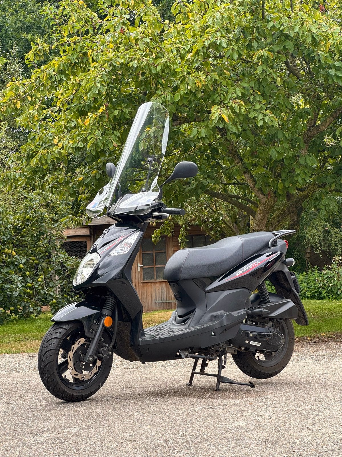 SYM Orbit Scooter - Zwart - Bouwjaar 2019 - met windscherm, Ophalen, Gebruikt, Maximaal 45 km/u, 49 cc