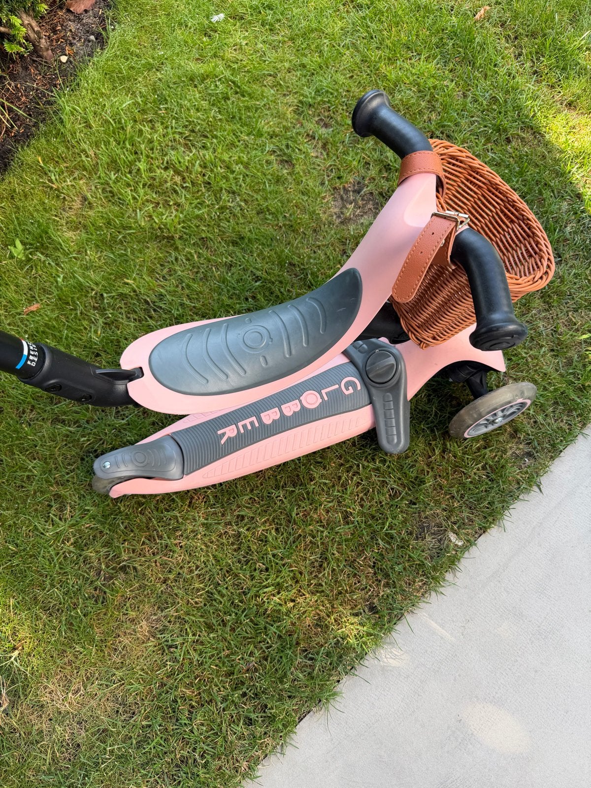 Globber 5-in-1 step met mandje - Roze, Ophalen, Gebruikt, Gewone step