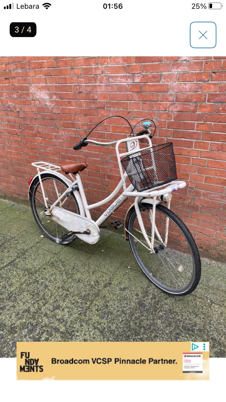Vogue Elite Stadsfiets - Damesfiets met voordrager, Ophalen, Gebruikt
