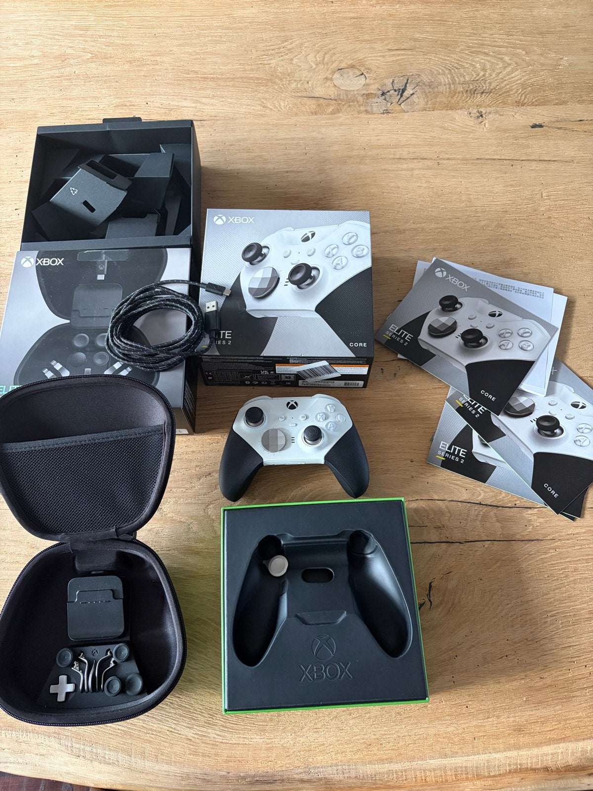Xbox Elite Series 2 Core Controller Wit, Ophalen, Xbox One, Zo goed als nieuw, Controller