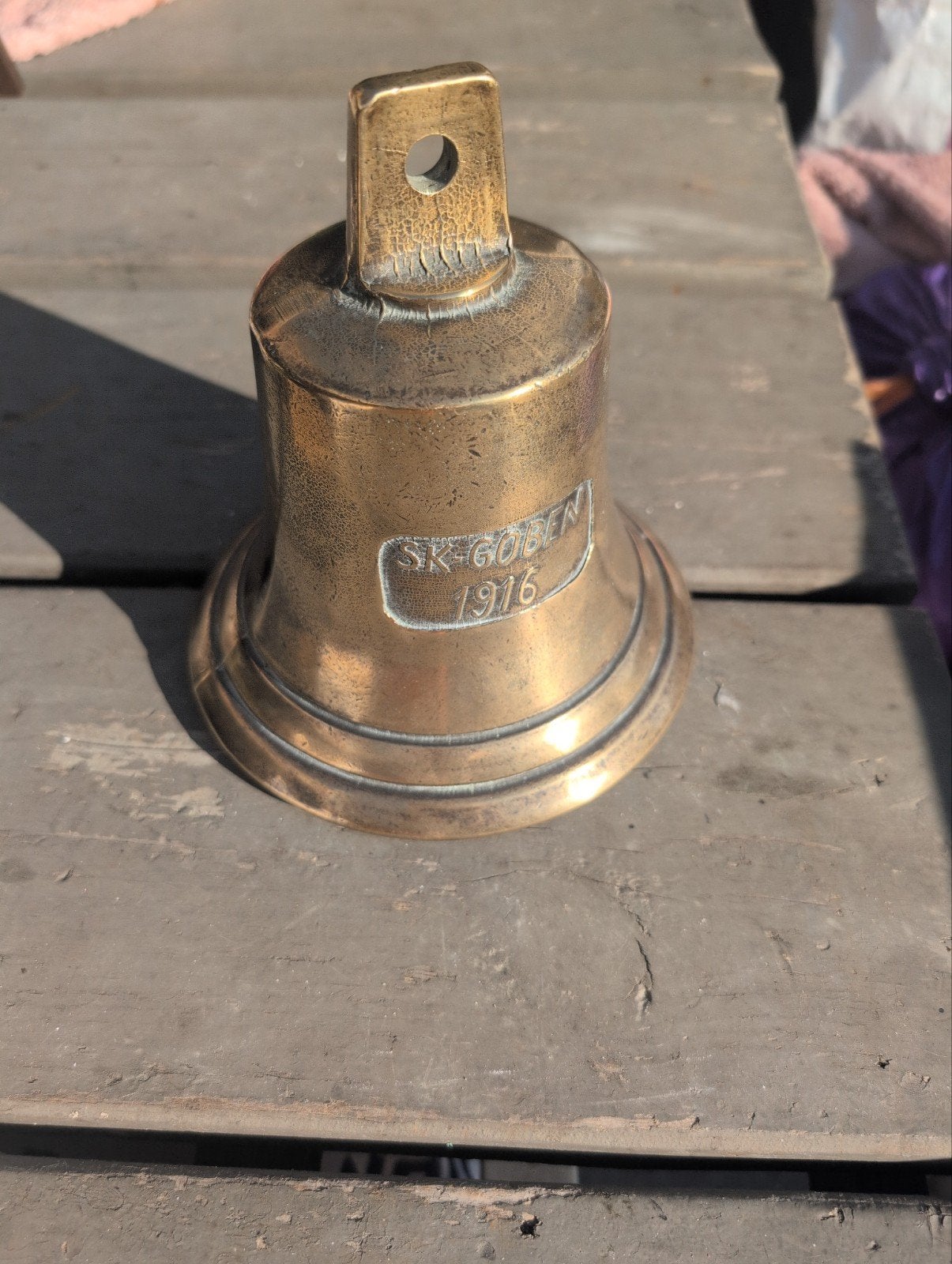 Antieke scheepsbel SK-Goben 1916, Ophalen of Verzenden