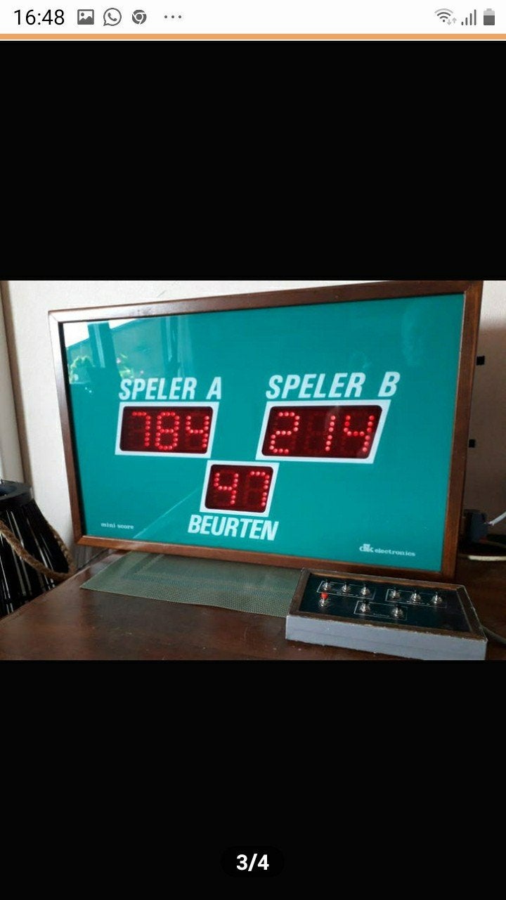 Gezocht: Defect Biljart Scorebord, Ophalen of Verzenden, Gebruikt, Overige typen