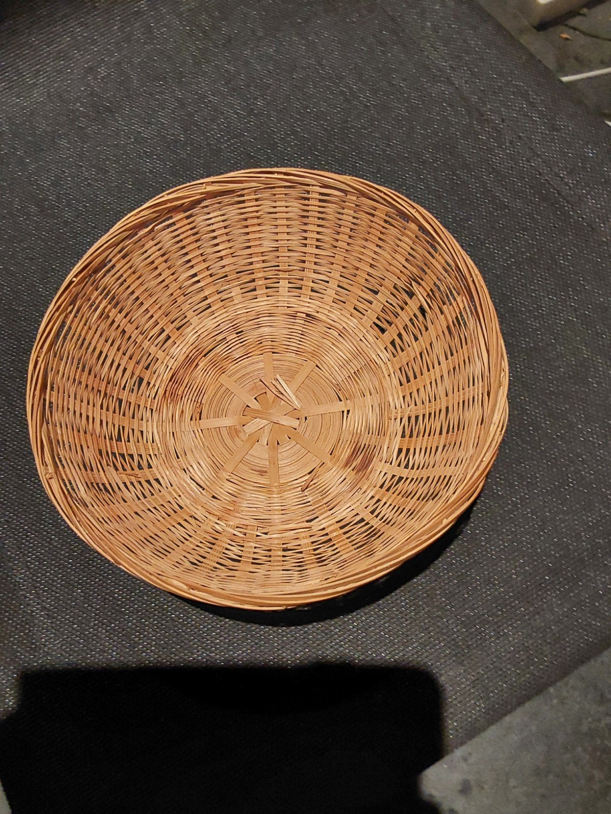 Decoratieve rieten schaal - Gebruikt klein model, Ophalen, Gebruikt, Gevlochten, Schaal