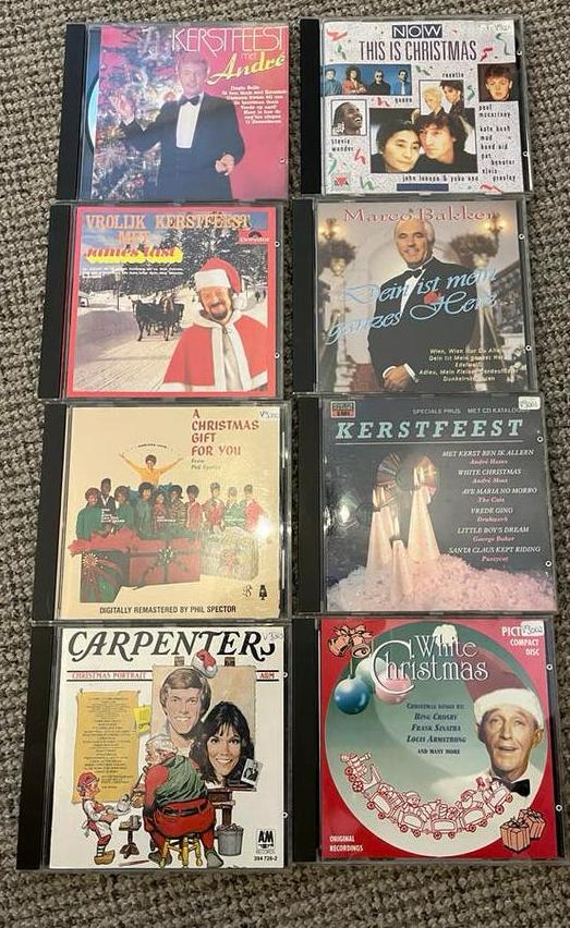 8 Kerst CD's: White Christmas, Carpenters, James Last e.a., Ophalen of Verzenden, Gebruikt