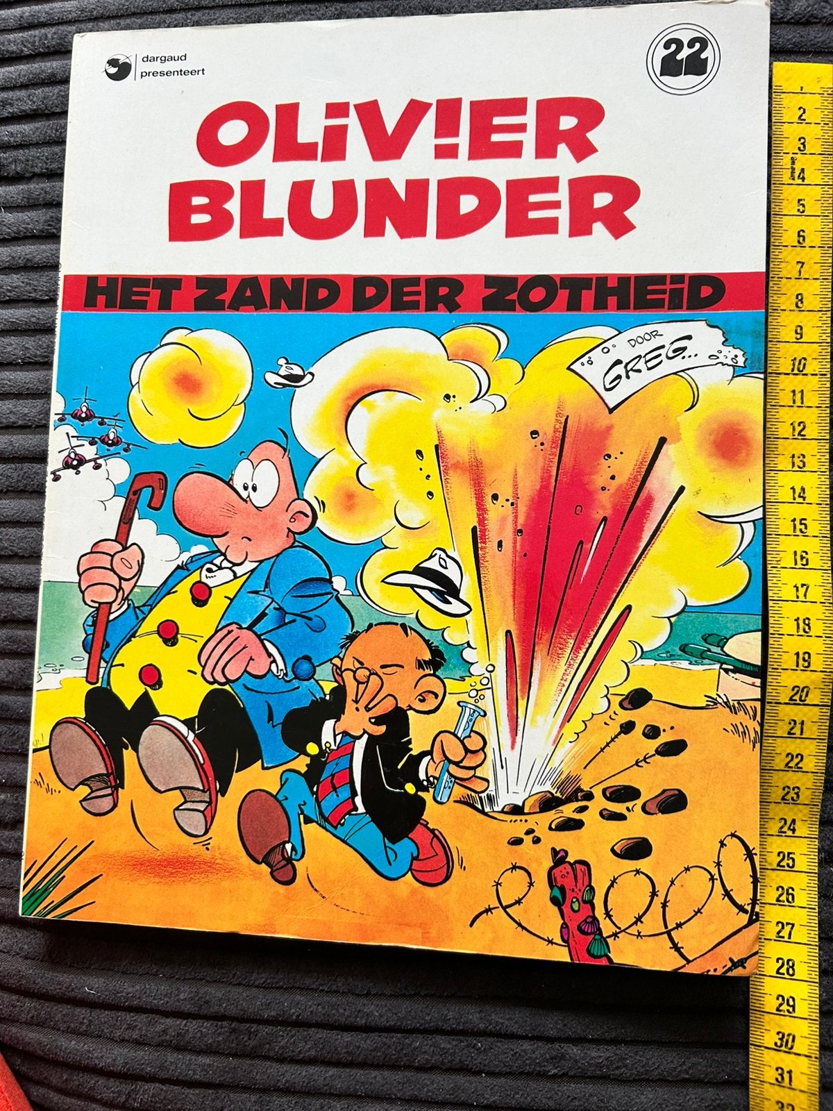 Oud stripboek Olivier Blunder Het zand der zotheid, Eén stripboek, Ophalen of Verzenden, Zo goed als nieuw