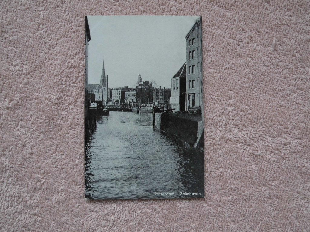Ansichtkaart Rotterdam - Zalmhaven (zwart-wit), Ophalen of Verzenden, Voor 1920, Ongelopen, Zuid-Holland