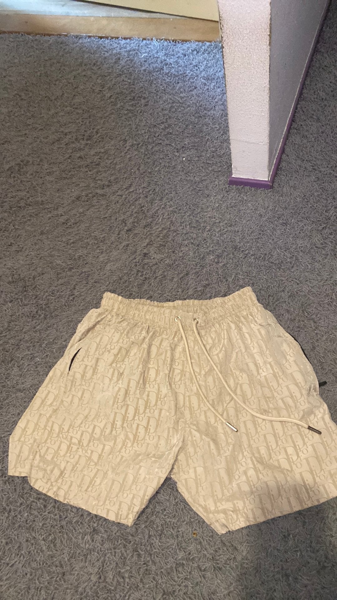 Christian Dior Zwembroek Beige met Monogram, Kleding | Heren, Badmode en Zwemkleding, Ophalen of Verzenden, Maat 48/50 (M), Beige