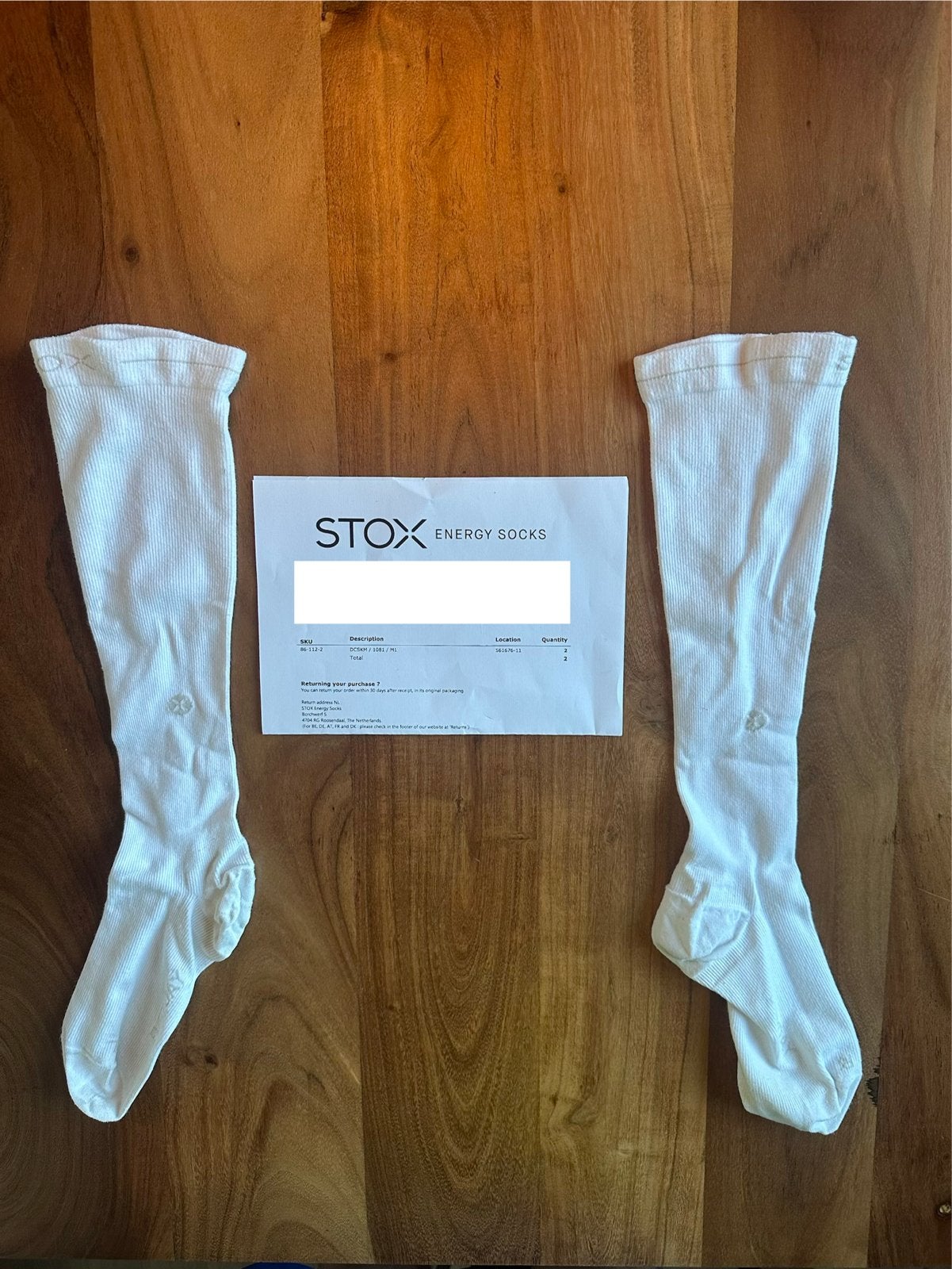 STOX Energy Socks | Cotton Everyday Compressie | M1 / 40-43, Ophalen of Verzenden, Zo goed als nieuw, Overige maten, Wit